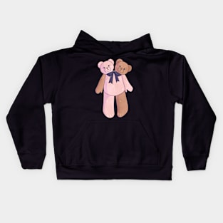 Two Headed Teddy Bear Kids Hoodie